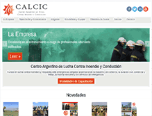 Tablet Screenshot of calcic.com.ar